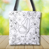 God is in haar, zij zal geen Herfst van Canvas tas