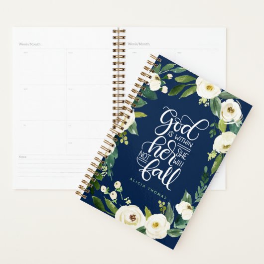 God is in haar, zij zal niet herfsten planner (Display)