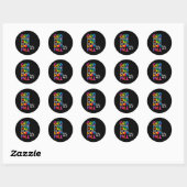 God Is In Haar Zij Zal Niet Vallen Psalm 46-5  Ronde Sticker (Vel)
