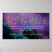 GOD IS IN STAAT Christelijk Lijst Kunst voor TV Poster (Voorkant)