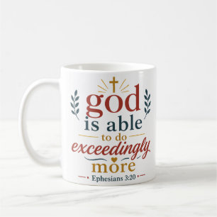 God Is In Staat Om Oneindig Meer Te Doen Bijbelver Koffiemok