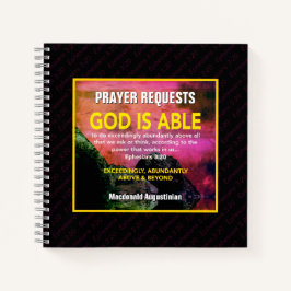 GOD IS IN STAAT OM TE PRATEN NOTITIEBOEK