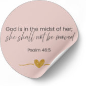 God Is In The Midst Of Her Sticker – Psalm 46:5