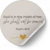 God Is In The Midst Of Her Sticker – Psalm 46:5 #2