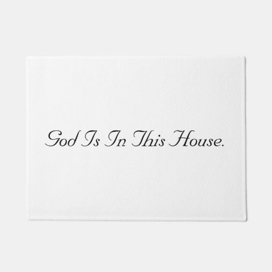 God Is In This House Deurmat (Voorkant)
