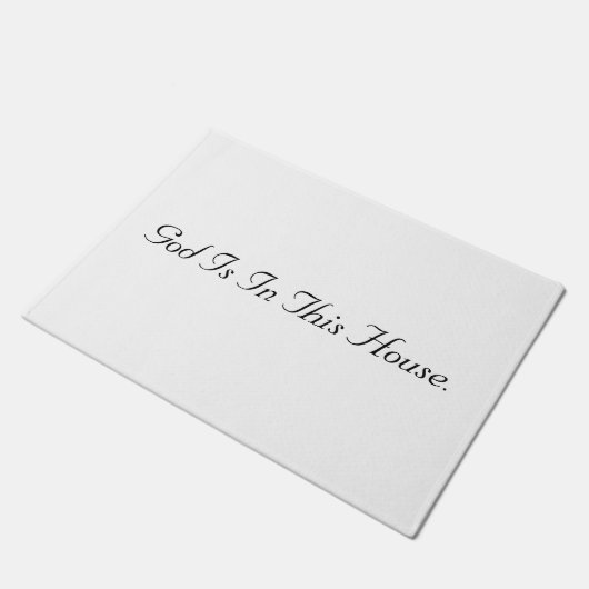 God Is In This House Deurmat (Schuin)