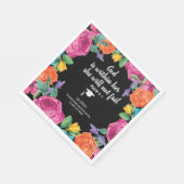 God is in Zijn Christelijke Afstuderen Servet (Hoek)