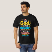 God is jouw beschermer en beste helpers t-shirt (Voorkant volledig)