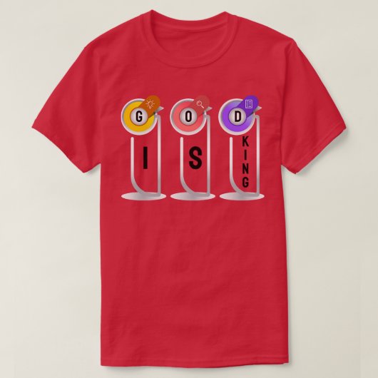 GOD IS KONING T-SHIRT (Design voorkant)