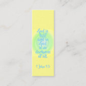 God is licht en in God is geen duisternis Mini Visitekaartje (Voorkant)