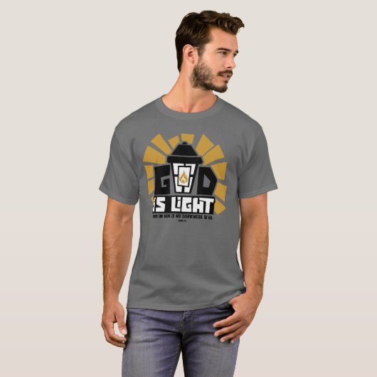 God is Licht T-shirt (Voorkant volledig)