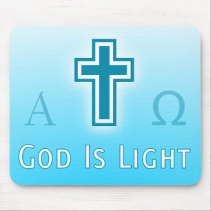 God is Lichte aangepaste katholiek / Christelijke  Muismat