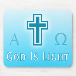 God is Lichte aangepaste katholiek / Christelijke  Muismat