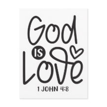God is liefde. 1 Johannes 4:8 Bijbelgeschrift