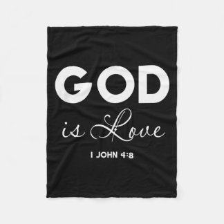God Is Liefde 1 Johannes 4_8 Bijbelvers Christelij Fleece Deken