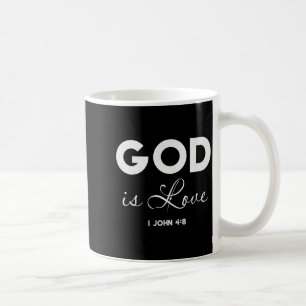 God Is Liefde 1 Johannes 4_8 Bijbelvers Christelij Koffiemok