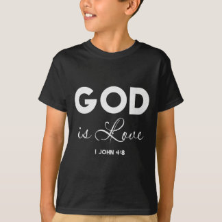 God Is Liefde 1 Johannes 4_8 Bijbelvers Christelij T-shirt