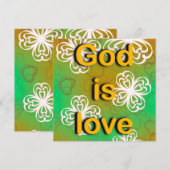 God is liefde bedankkaart (Voorkant / Achterkant)