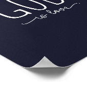 God is liefde, Bijbelse kunst Poster (Hoek)