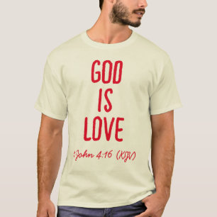 GOD is liefde - Bijbelversie - Valentijnsdag T-shirt