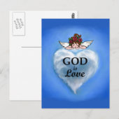 God is liefde briefkaart (Voorkant / Achterkant)