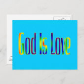 God is liefde briefkaart (Voorkant / Achterkant)