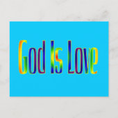 God is liefde briefkaart (Voorkant)
