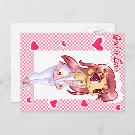 God is liefde briefkaart (Voorkant / Achterkant)