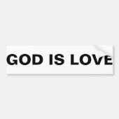 God is liefde bumpersticker (Voorkant)