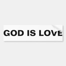 God is liefde bumpersticker