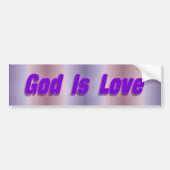 god is liefde bumpersticker (Voorkant)