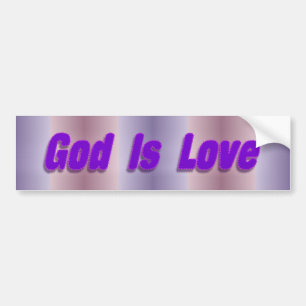 god is liefde bumpersticker