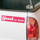 God is liefde bumpersticker (Op Truck)