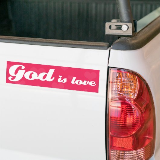God is liefde bumpersticker (Op Truck)