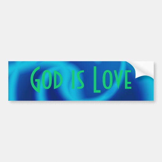 God is liefde bumpersticker (Voorkant)
