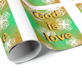 God is liefde cadeaupapier (Rol Hoek)