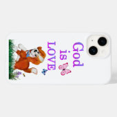 God is liefde Case-Mate iPhone case (Achterkant (horizontaal))