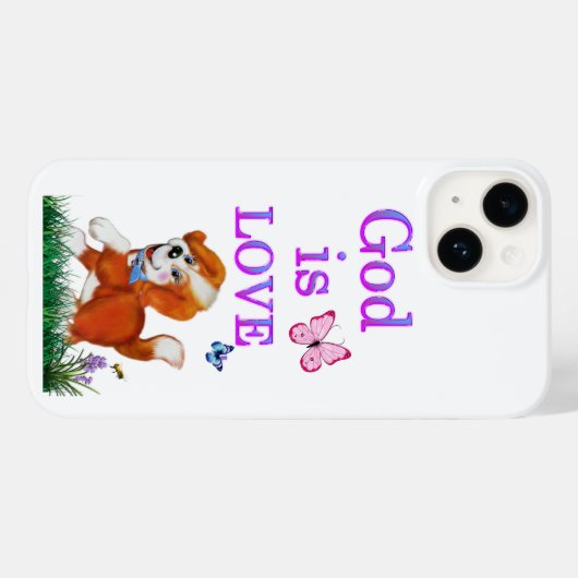 God is liefde Case-Mate iPhone case (Achterkant (horizontaal))