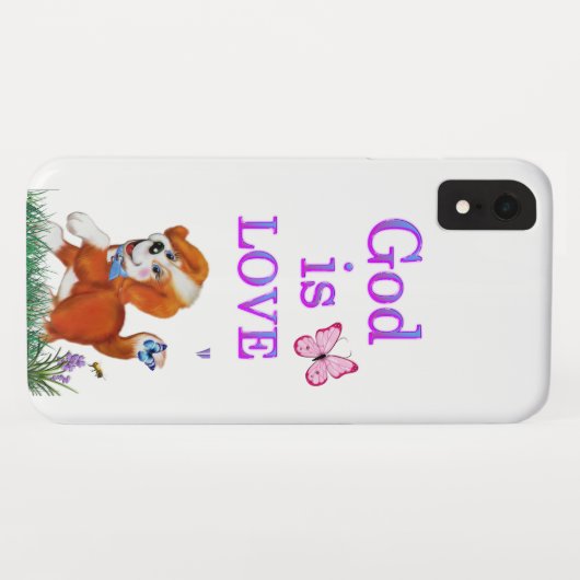 God is liefde Case-Mate iPhone case (Achterkant (horizontaal))