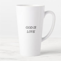 GOD IS LIEFDE Christelijk Geloof Quote Latte Mok