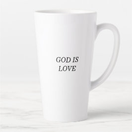 GOD IS LIEFDE Christelijk Geloof Quote Latte Mok