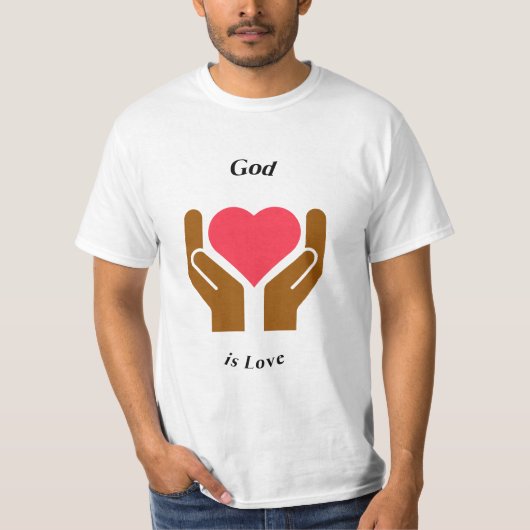 God is Liefde Christelijk T-shirt (Voorkant)