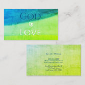 God is Liefde Christelijk Visitekaartje (Voorkant / Achterkant)