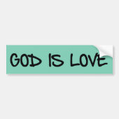 God is liefde Christelijke Bumpersticker (Voorkant)