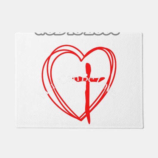 God is liefde. deurmat (Voorkant)