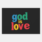 God is liefde: een vredige uitdrukking inpakpapier vel (Voorkant 2)