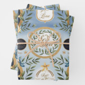 God is liefde en vredige duif inpakpapier vel (In situ)