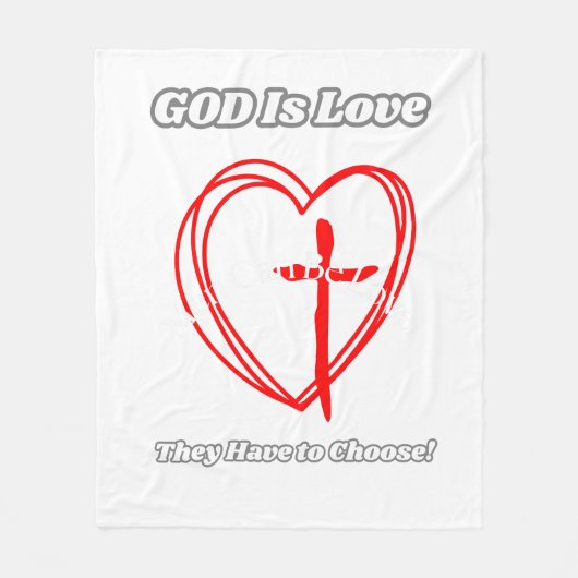 God is liefde. fleece deken (Voorkant)