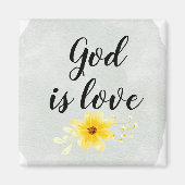 God is liefde floral magneet (Voorkant)