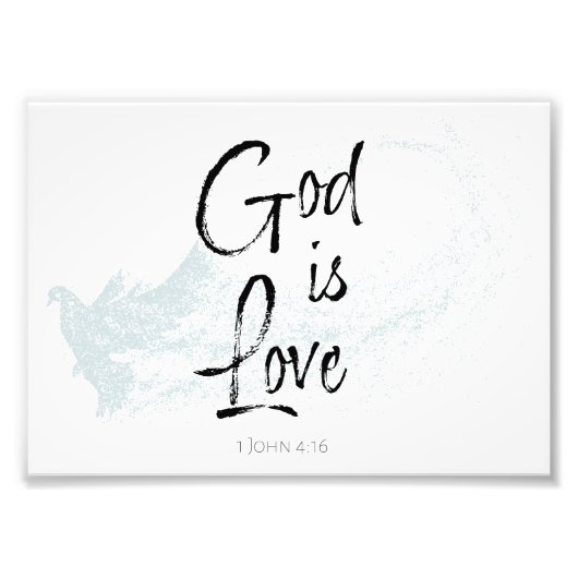 God is liefde foto afdruk (Voorkant)